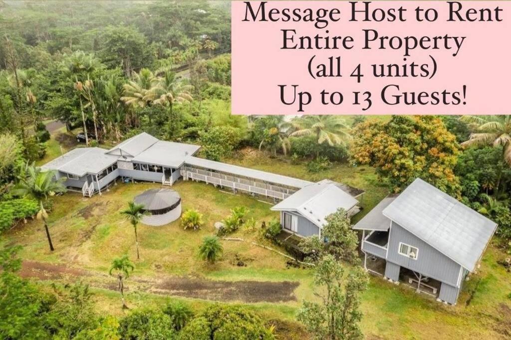 Monstera Bungalow, Spacious, King Bed, Big Kitchen Keaau Ngoại thất bức ảnh